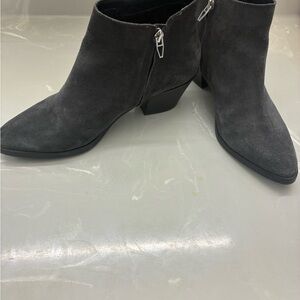 Dolce Vita Charcoal Suede Ankle Booties